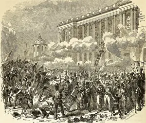 Storming of the Louvre, Paris, revolution