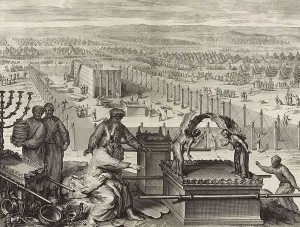 Story of the Prophet Moses, Moses erects the Tabernacle