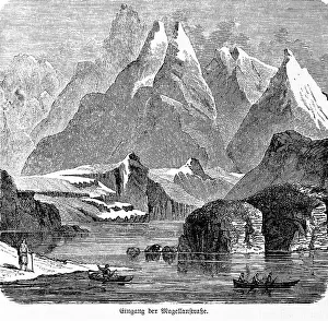 Strait of Magellan, mountain landscape