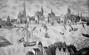 Stralsund, in 1630, Germany, Historic