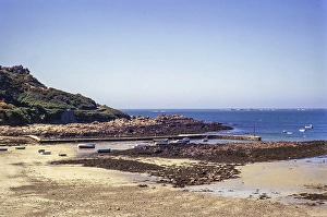 Strand der Portelet-Bucht, Torteval, Guernsey, Kanalinsel, Grossbritannien, Juni 1974, Europe