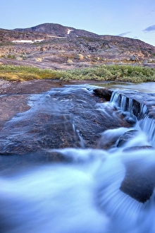 Category Mountain Landscapes Prints: Stream in Rago National Park, Nordland county