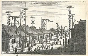 Street in Nanking, China, 17th century