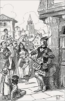 Street performance, Middle Ages