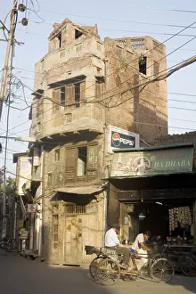 Street scene, old building in the lane
