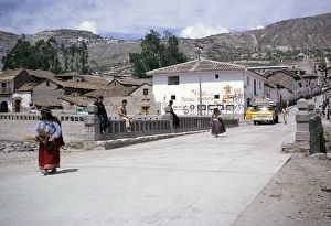Street scene with people, Ayacucho, Peru, South America 1962, South America