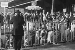 Street scene, underpass at the main railway station