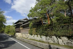 Street with traditional structures near the Nanzenji Temple
