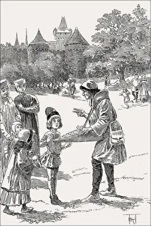 Street vendor for cakes, Paris
