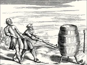 The strength of air pressure, experiment by Otto von Guericke