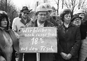 The strike action in the collective bargaining dispute of the Industriegewerkschaft Metall (IG Metall)