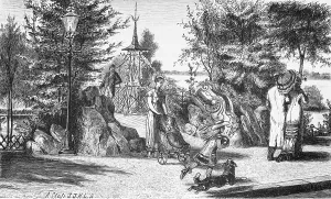 Strollers at the Aussenalster in St