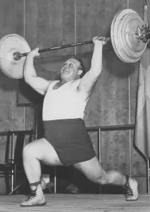 Strong man in the old days. Lage Andersson