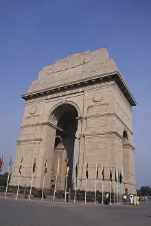Structure of India Gate, New Delhi, India, Asia