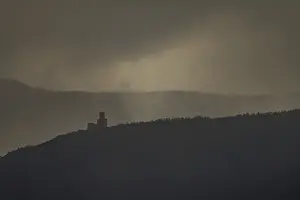 The structure is on a mountain
