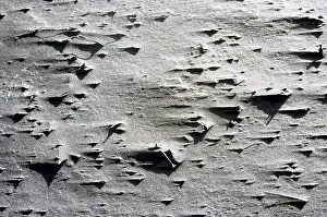 Structures in black lava sand