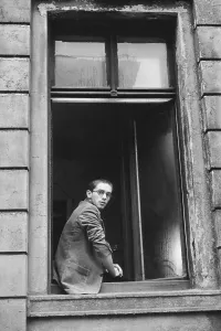Student in apartment of an old building