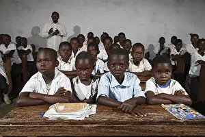Framed Print : Students in class, Zhinabukete