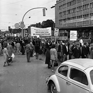 Students demonstrated, here in Hanover on 7