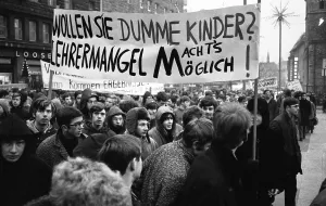 Students in the Ruhr area in the years 1965 to 1971 demonstrated in the Ruhr cities of Dortmund