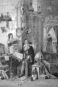The Study of an Astrologer in 1881 in England