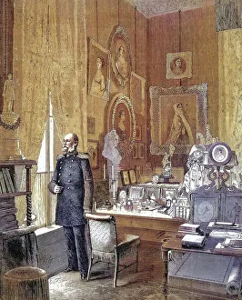 The Study of King William I in the Royal Palace in Berlin