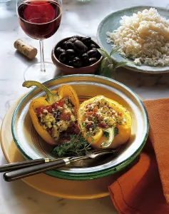 Stuffed peppers with goat's cheese