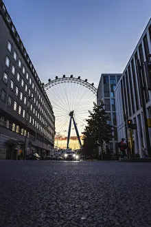 Stunning low angle shot of the London Eye