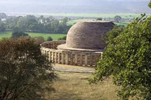 Stupa 2 constructed by king Ashoka encircled by wall