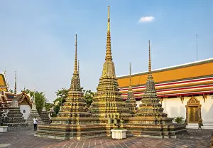 Stupas at Wat Pho complex, Bangkok, Thailand, Asia