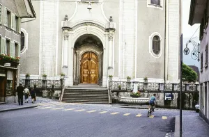 Subtitle: Church in Solothurn, Canton Solothurn, Switzerland, Europe 1961, Europe