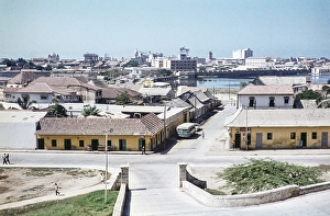 Subtitle: View from Cartagena Castle, Colombia, South America 1961, South America