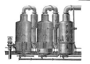 Sugar refinery in the 19th century