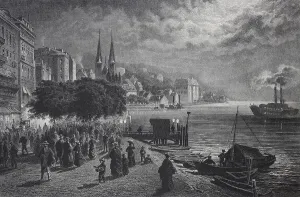 A Summer Evening in 1880 in Lucerne on the Lake