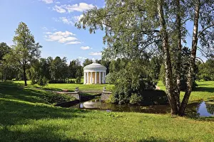Summer landscape of the Pavlovsk garden