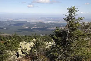 On the summit of the Brocken in the Harz Mountains