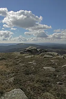 On the summit of the Brocken in the Harz Mountains