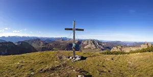 Summit cross at Hoher Zinken, Osterhorn Group