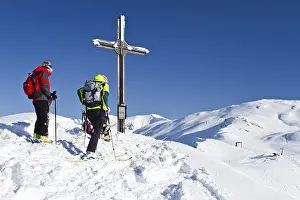 At the summit of Morgenrast Mountain above Unterreinswald