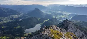Summit of the Schaffauer, Hintersteiner See at Wilder Kaiser