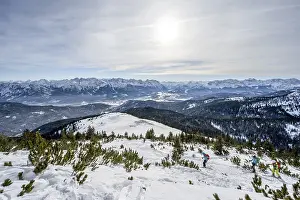 Summit of the Simetsberg, mountain panorama