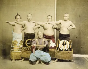 Sumo wrestler, c. 1877, Japan, Historic