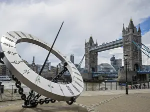 Sun Dial near Tower Bridge in London