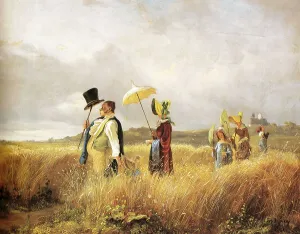 Sunday Walk, Painting by Carl Spitzweg