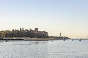 Sunrise on the Atlantic, a castle in the middle of the beach