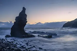 Before sunrise on the beach at Playa de La Caleta