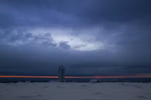 Sunrise on the Brocken Plateau Harz Mountains