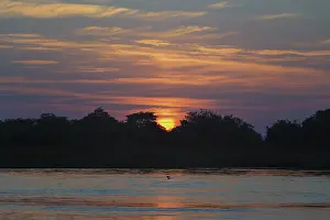 Sunrise over Cuiaba river, Pantanal