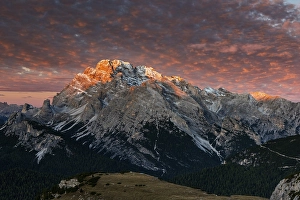 Category Mountain Landscapes Prints: Sunrise, Dolomites, Auronzo, Italy, Europe