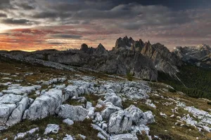 Sunrise, Dolomites, Auronzo, Italy, Europe